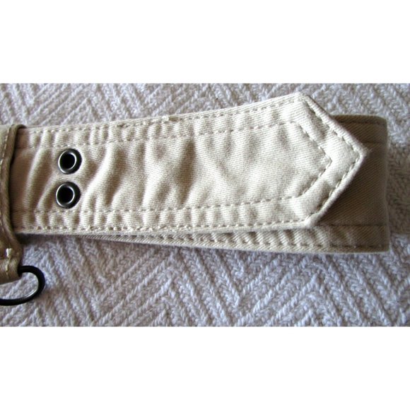 Tommy Hilfiger Women's Belts Cotton (Lot 2) - Black/Off White - Brushed Silver - Picture 11 of 15